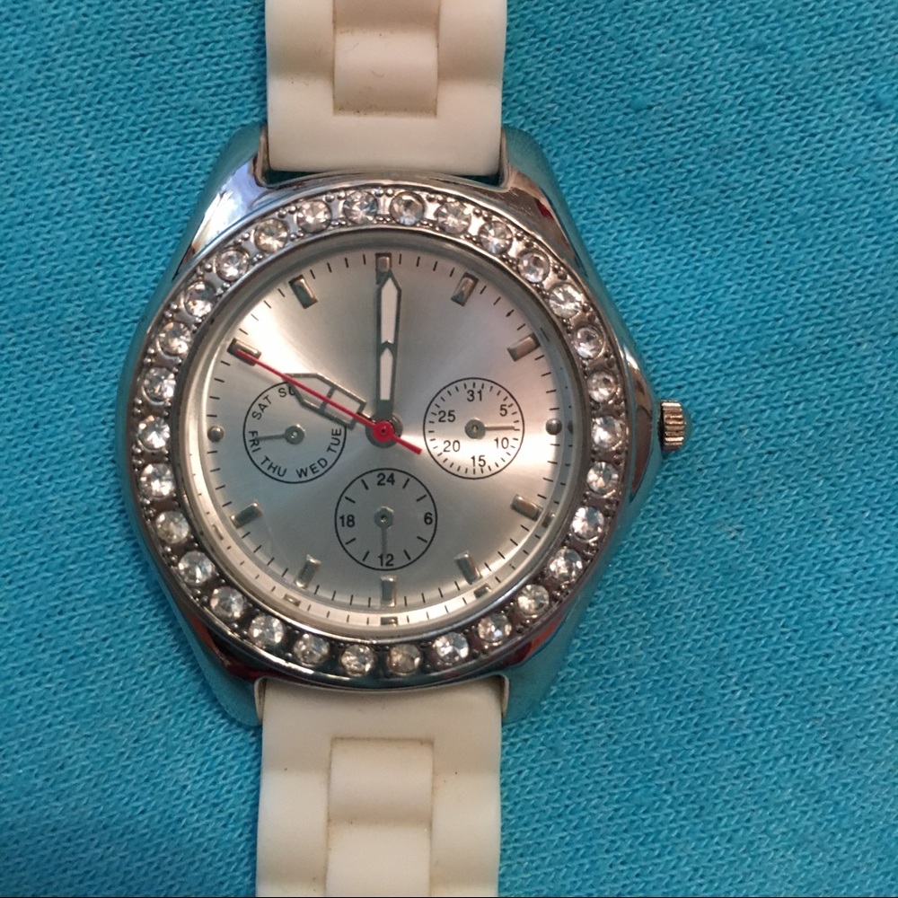 Ladies white watch